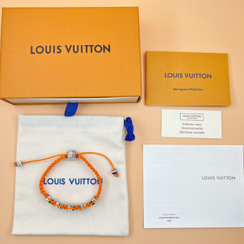 Louis Vuitton Monogram Colors Braided Bracelet   M1087A - 