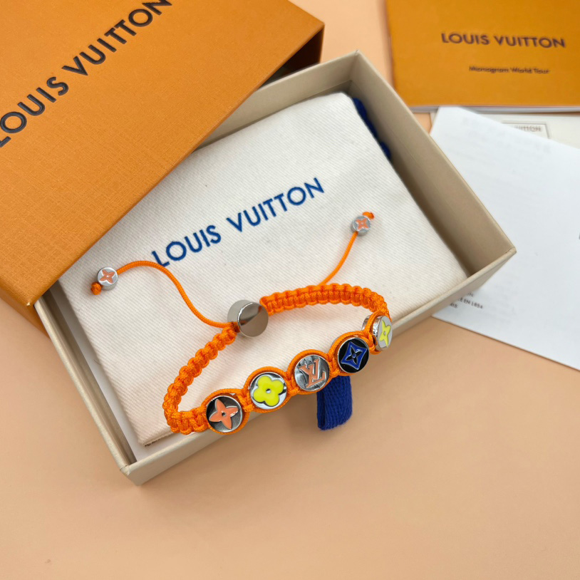 Louis Vuitton Monogram Colors Braided Bracelet   M1087A - 