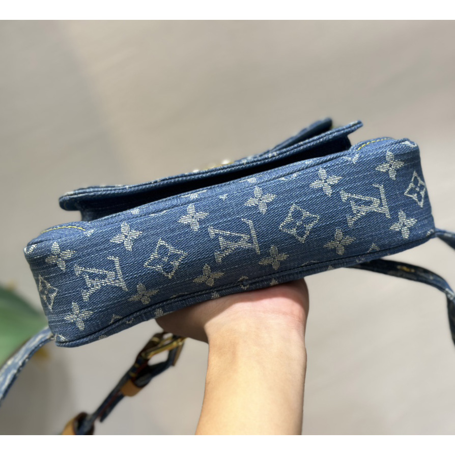 Louis Vuitton Blue Monogram Denim Bumbag   M95347 - PerfectKickZ