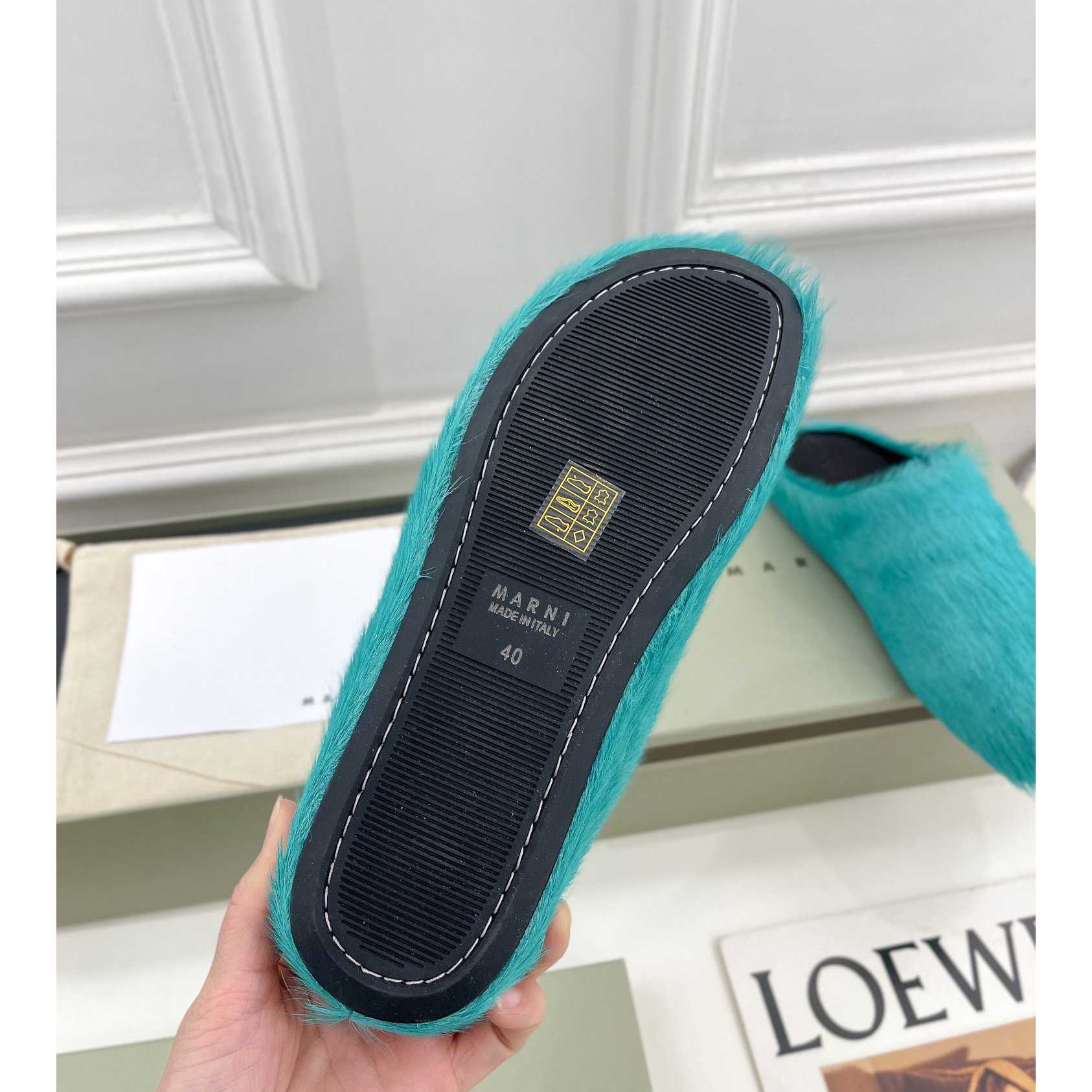 Marni Fussbett Slip-On Flat Mules - PerfectKickZ