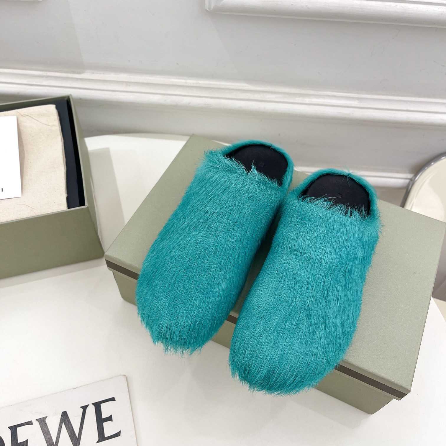 Marni Fussbett Slip-On Flat Mules - PerfectKickZ