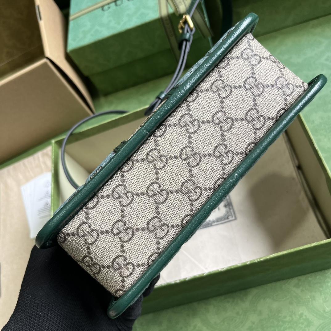 Gucci Mini GG Canvas Mini Shoulder Bag (21.5x 14x 7cm) - PerfectKickZ