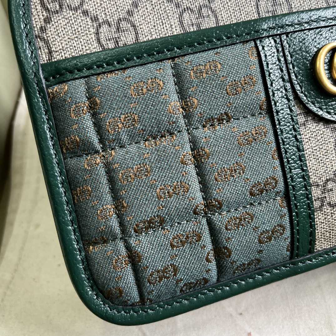 Gucci Mini GG Canvas Mini Shoulder Bag (21.5x 14x 7cm) - PerfectKickZ