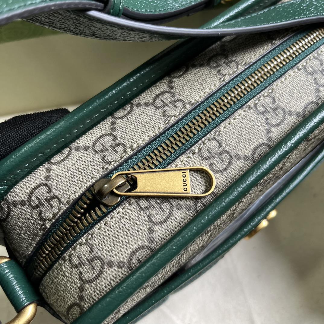Gucci Mini GG Canvas Mini Shoulder Bag (21.5x 14x 7cm) - PerfectKickZ