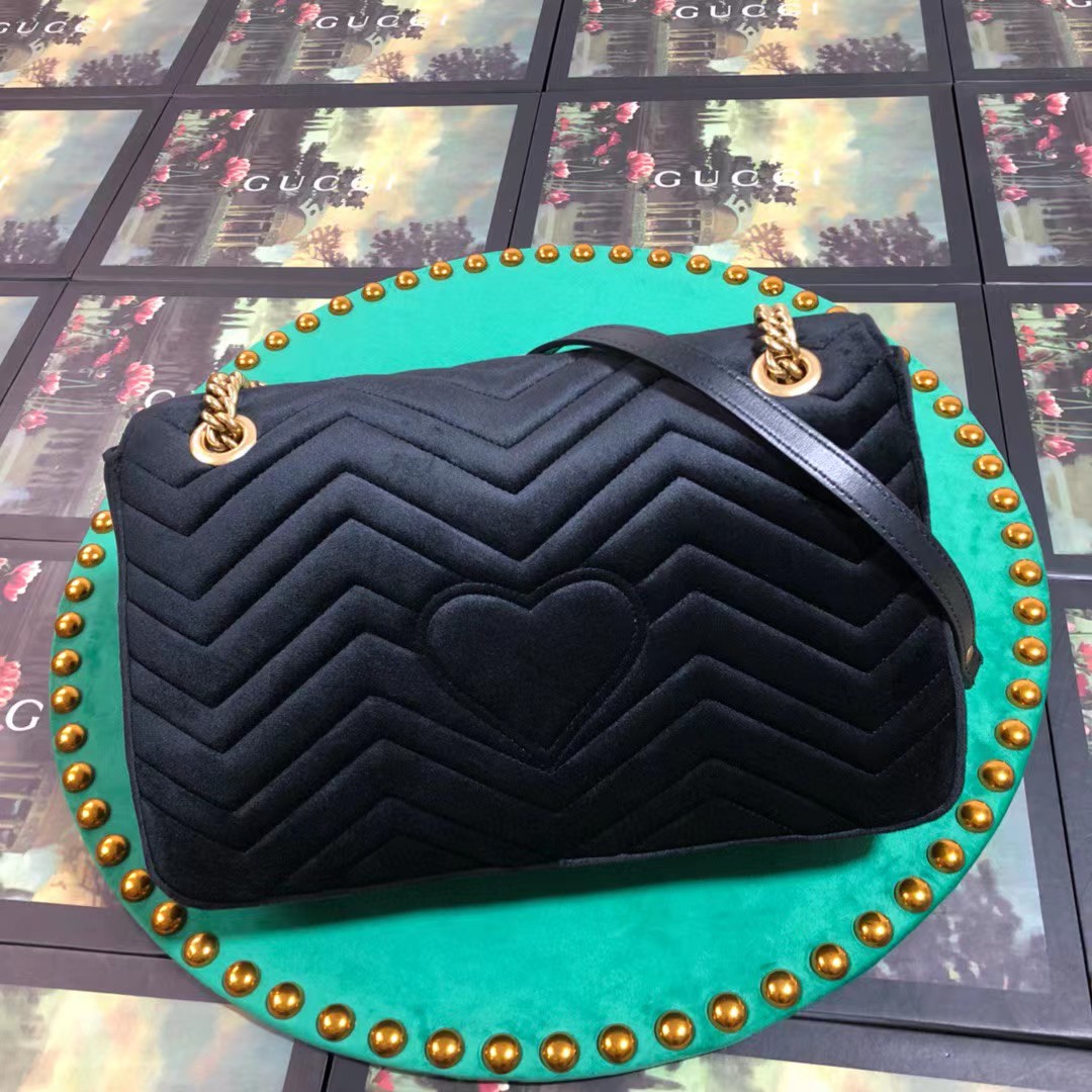 Gucci GG Marmont Medium Shoulder Bag(31-19-7CM)     443496 - PerfectKickZ