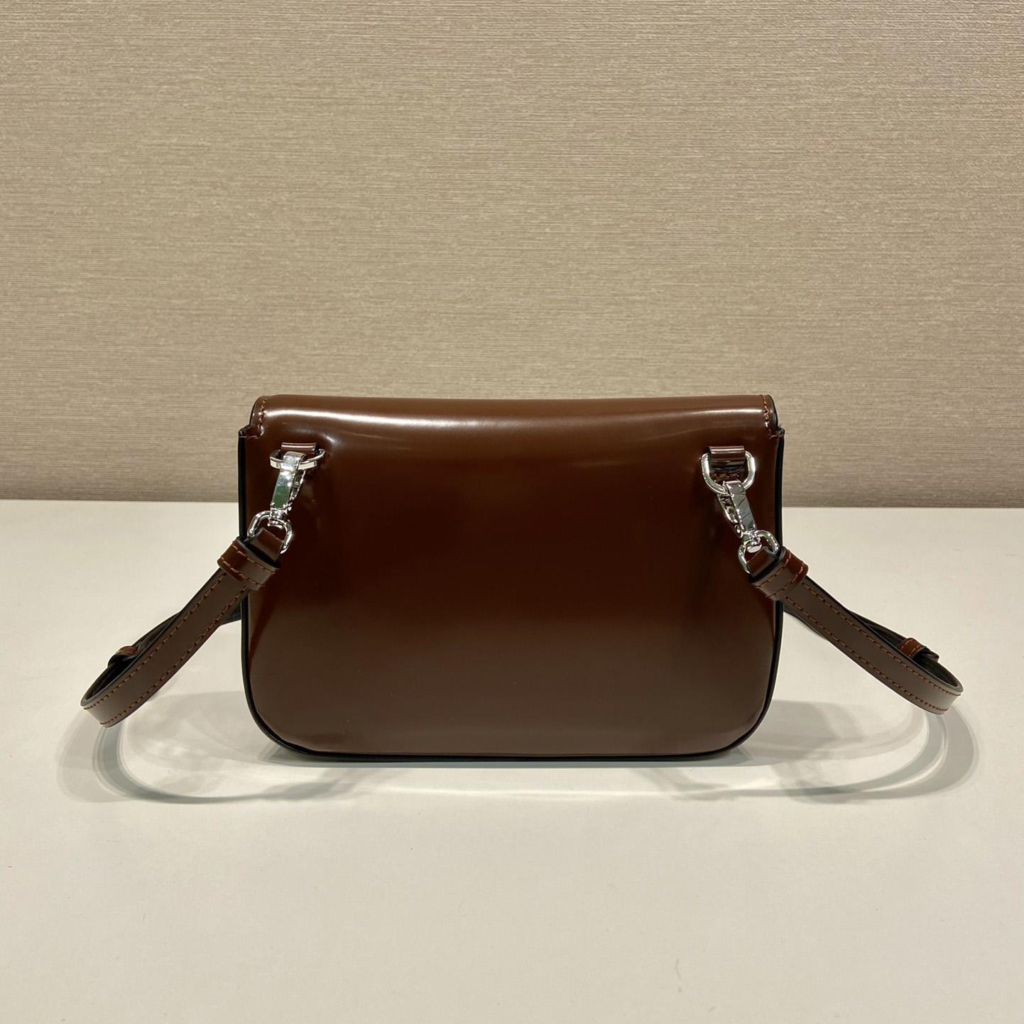 Prada Brushed Leather Mini-bag With Shoulder Strap - PerfectKickZ