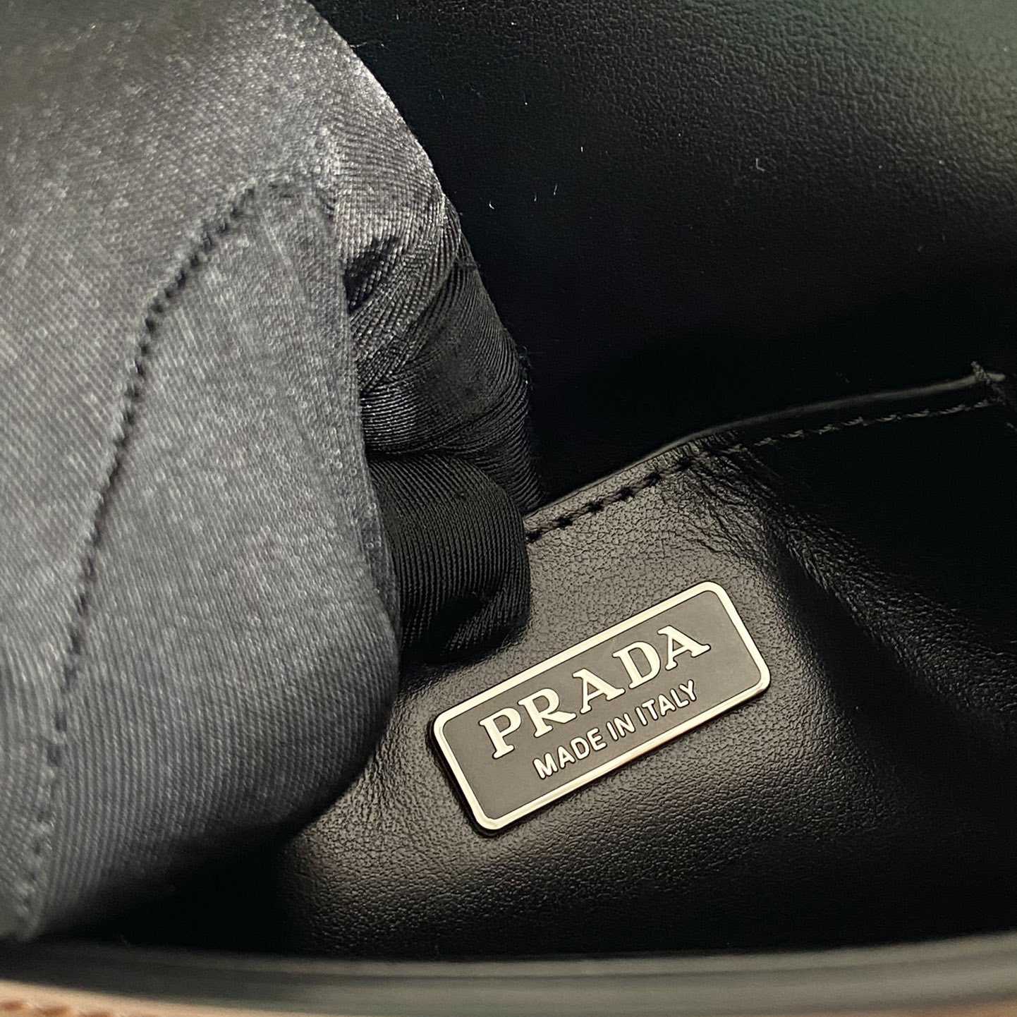 Prada Brushed Leather Mini-bag With Shoulder Strap - 