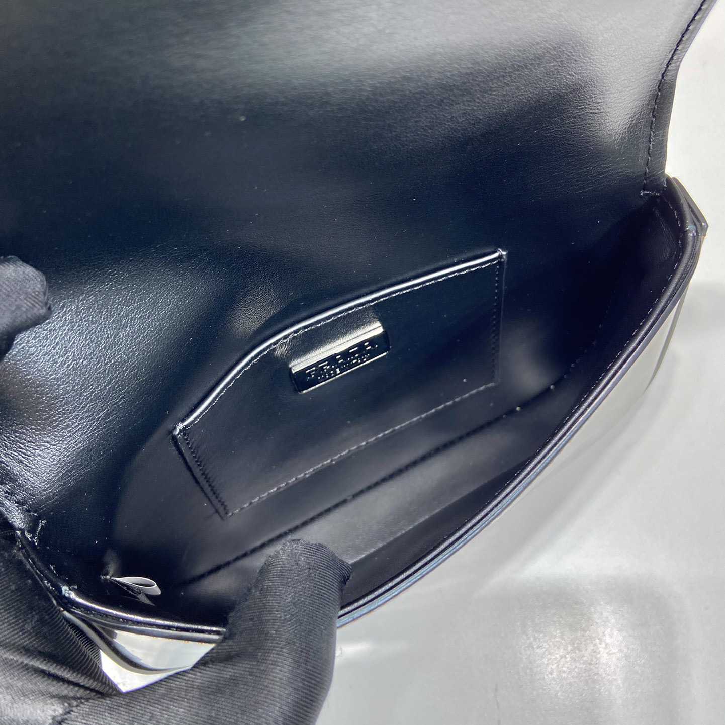 Prada Brushed Leather Mini-bag With Shoulder Strap - 