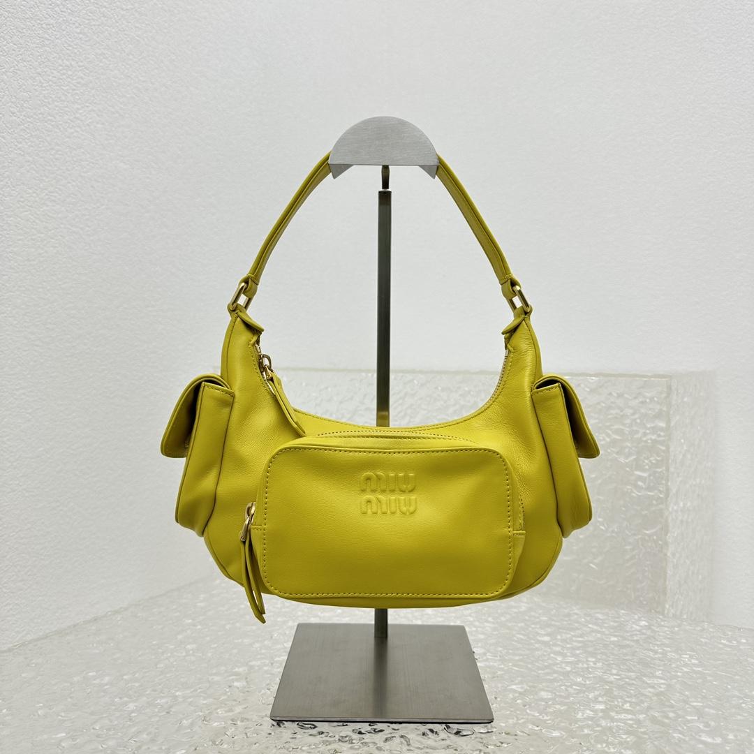 Miu Miu Nappa Leather Pocket Bag - PerfectKickZ