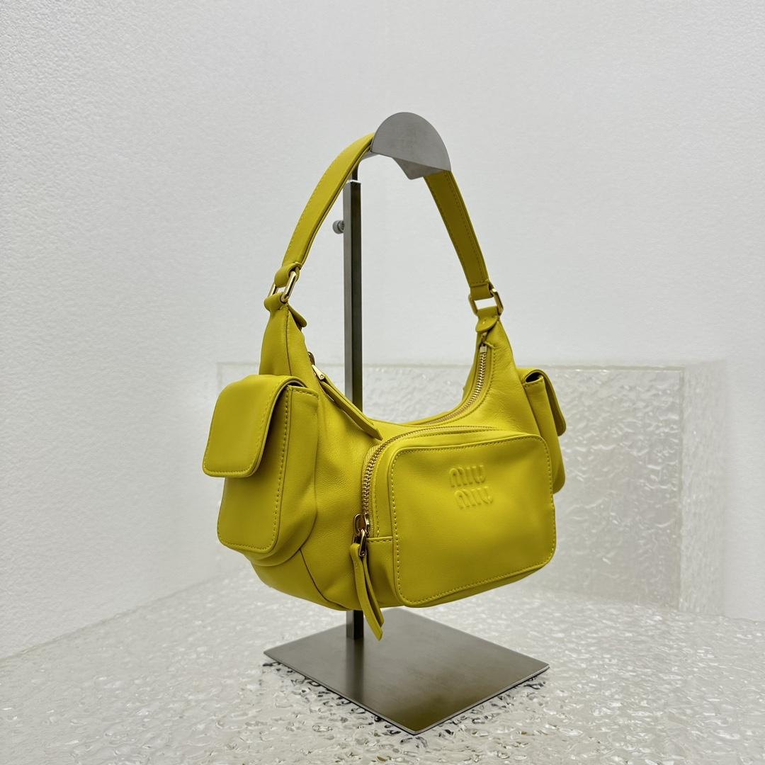 Miu Miu Nappa Leather Pocket Bag - PerfectKickZ