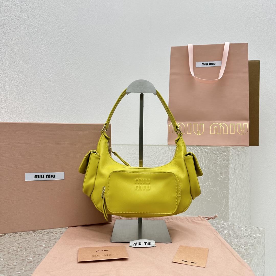Miu Miu Nappa Leather Pocket Bag - PerfectKickZ
