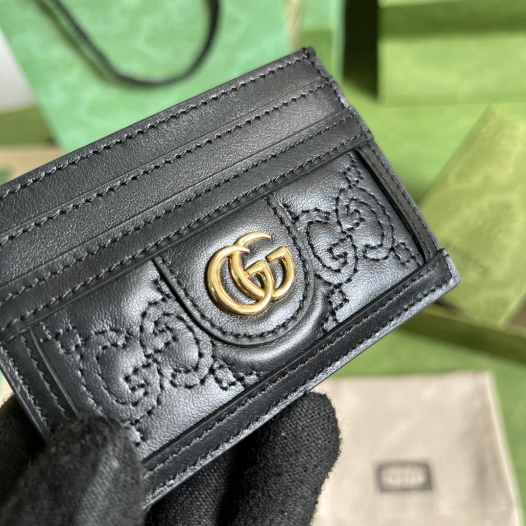 Gucci GG Matelasse Card Case - 