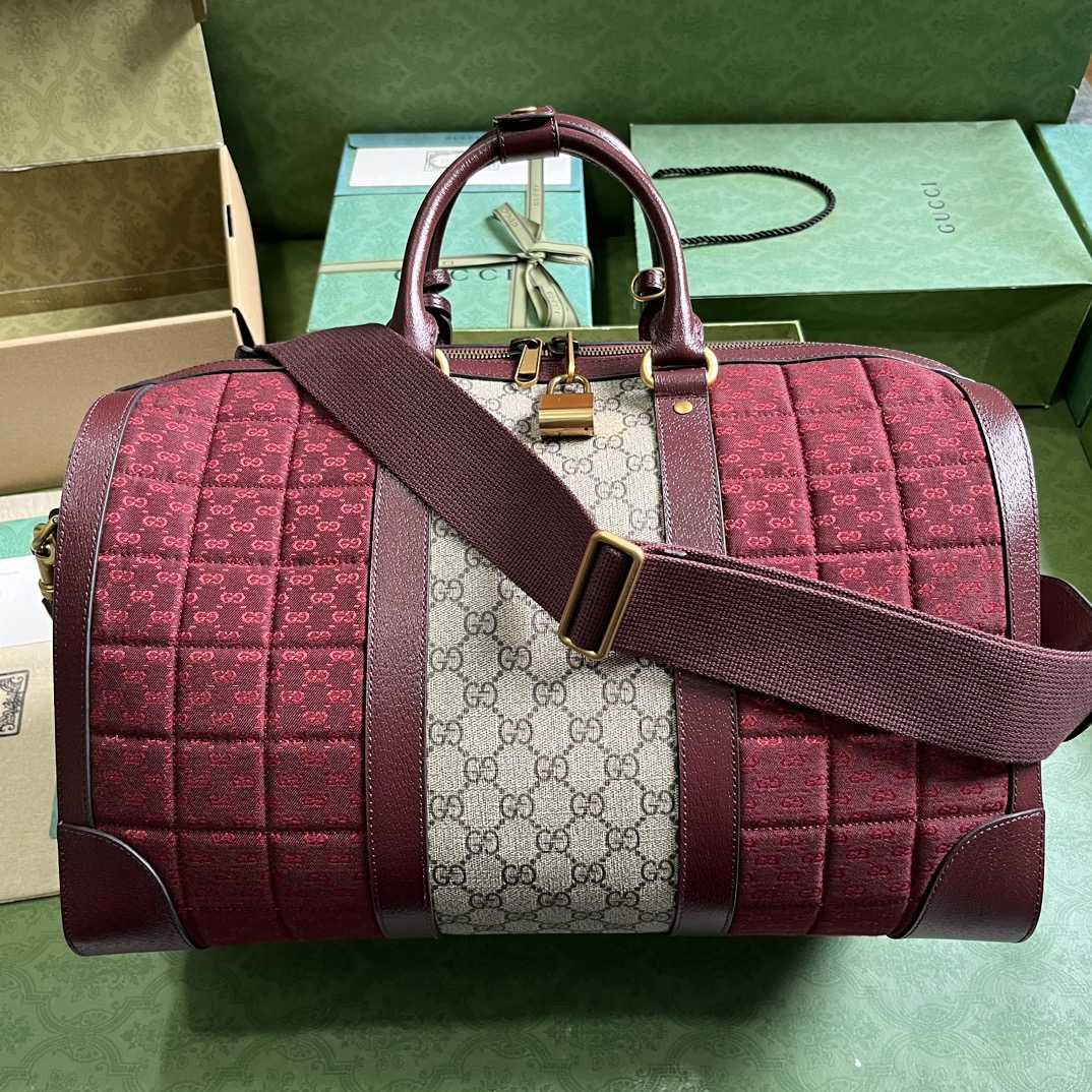 Gucci Mini GG Canvas Small Duffle Bag (44x 28.5x 24.5cm) - PerfectKickZ