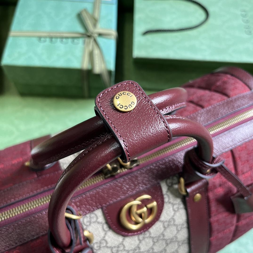 Gucci Mini GG Canvas Small Duffle Bag (44x 28.5x 24.5cm) - PerfectKickZ