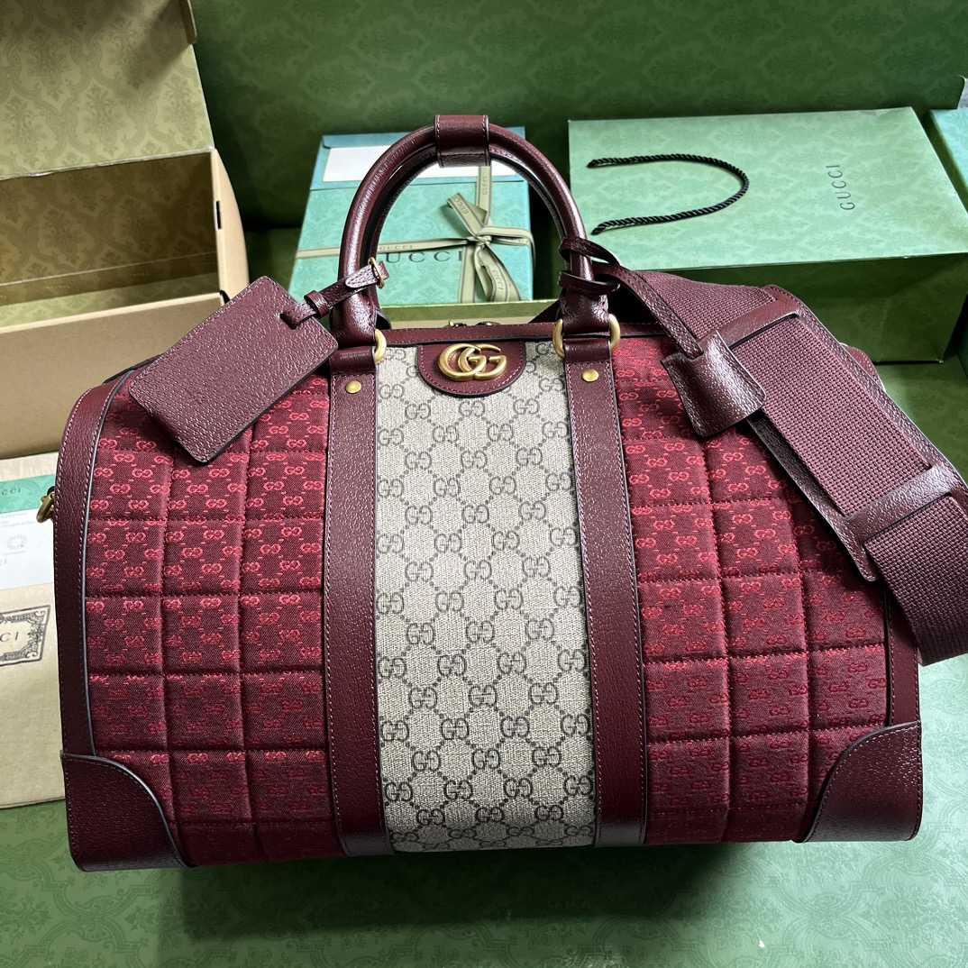 Gucci Mini GG Canvas Small Duffle Bag (44x 28.5x 24.5cm) - PerfectKickZ