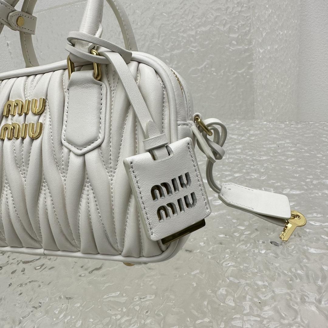 Miu Miu Matelassé Nappa Leather Top-handle Bag - PerfectKickZ