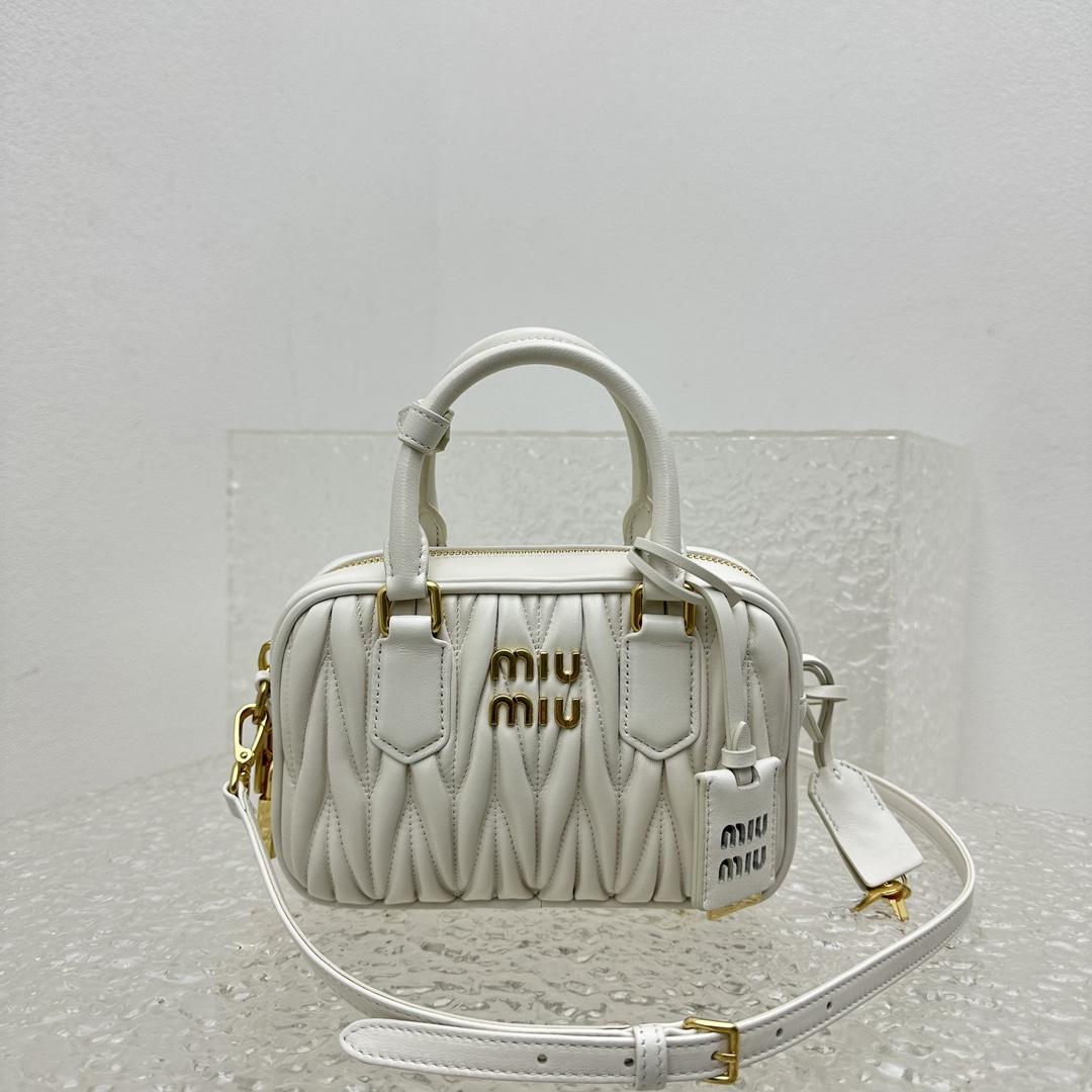 Miu Miu Matelassé Nappa Leather Top-handle Bag - PerfectKickZ