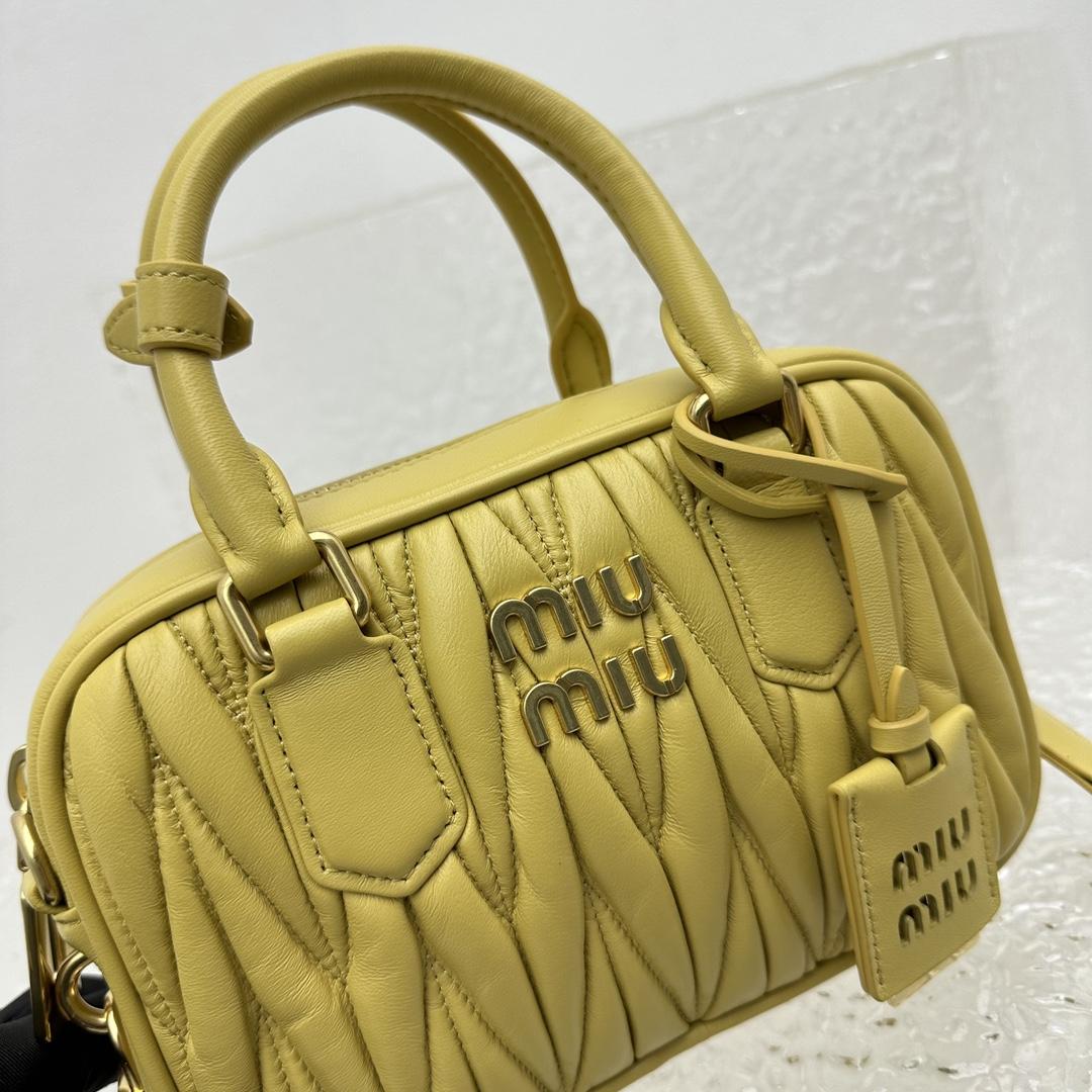 Miu Miu Matelassé Nappa Leather Top-handle Bag - PerfectKickZ