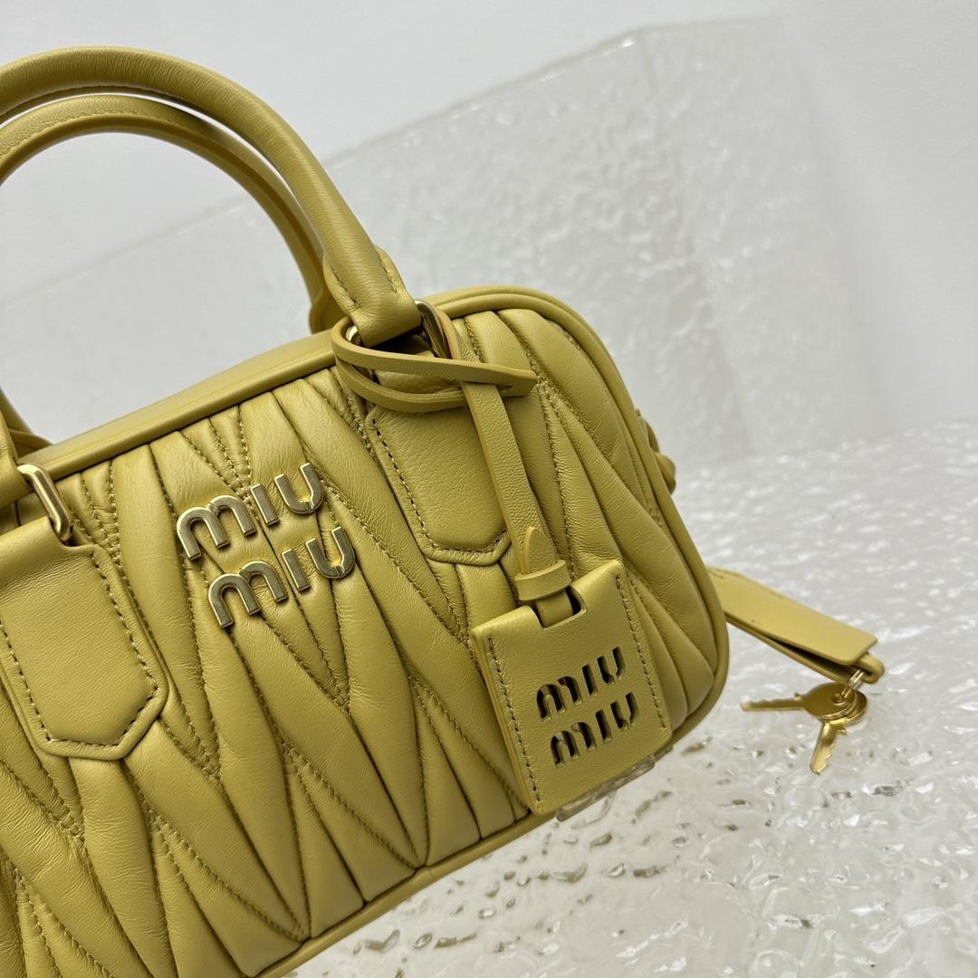 Miu Miu Matelassé Nappa Leather Top-handle Bag - PerfectKickZ