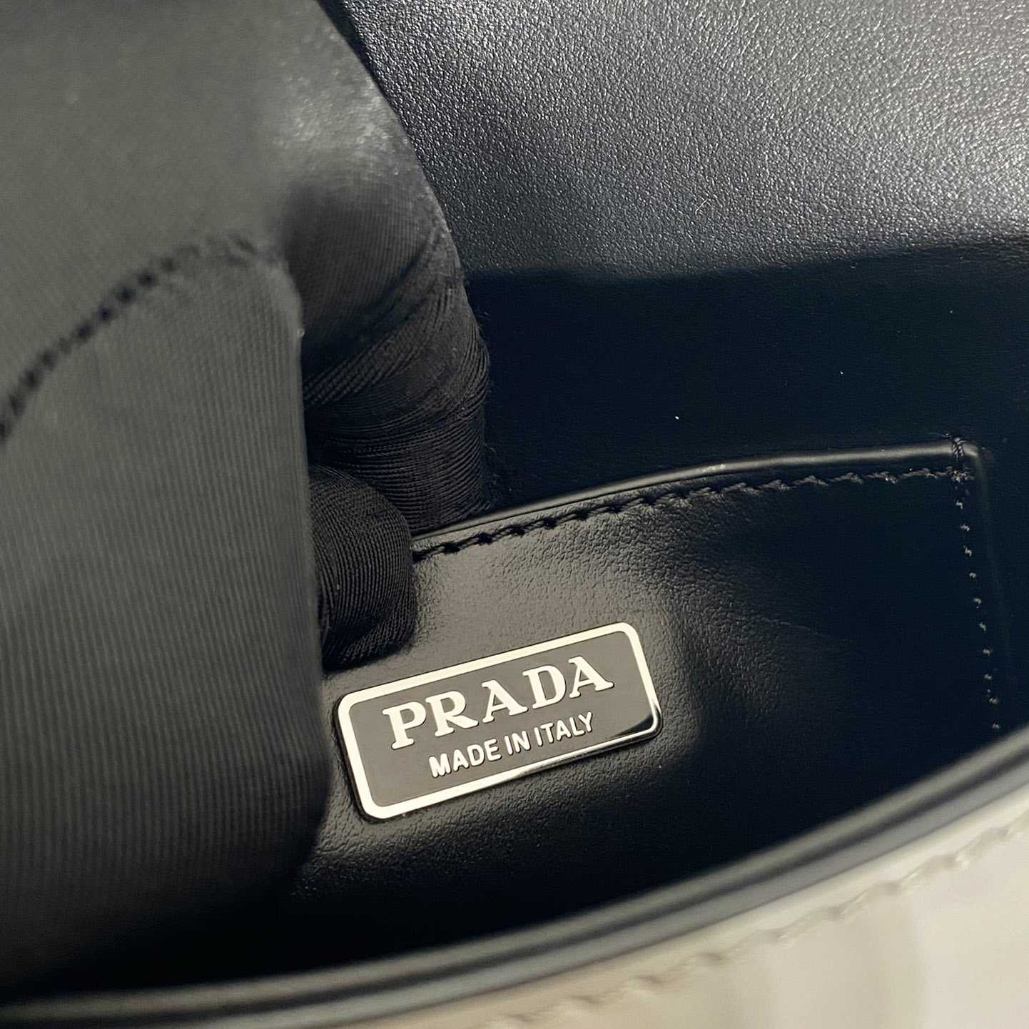 Prada Brushed Leather Mini-bag With Shoulder Strap - PerfectKickZ