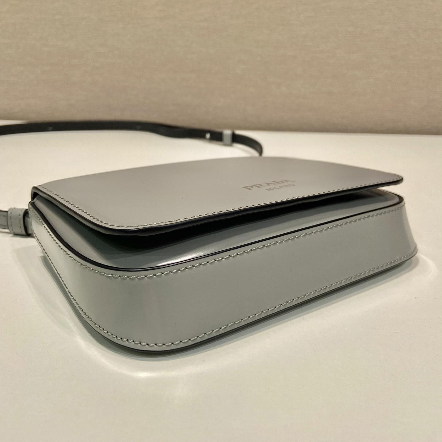 Prada Brushed Leather Mini-bag With Shoulder Strap - PerfectKickZ