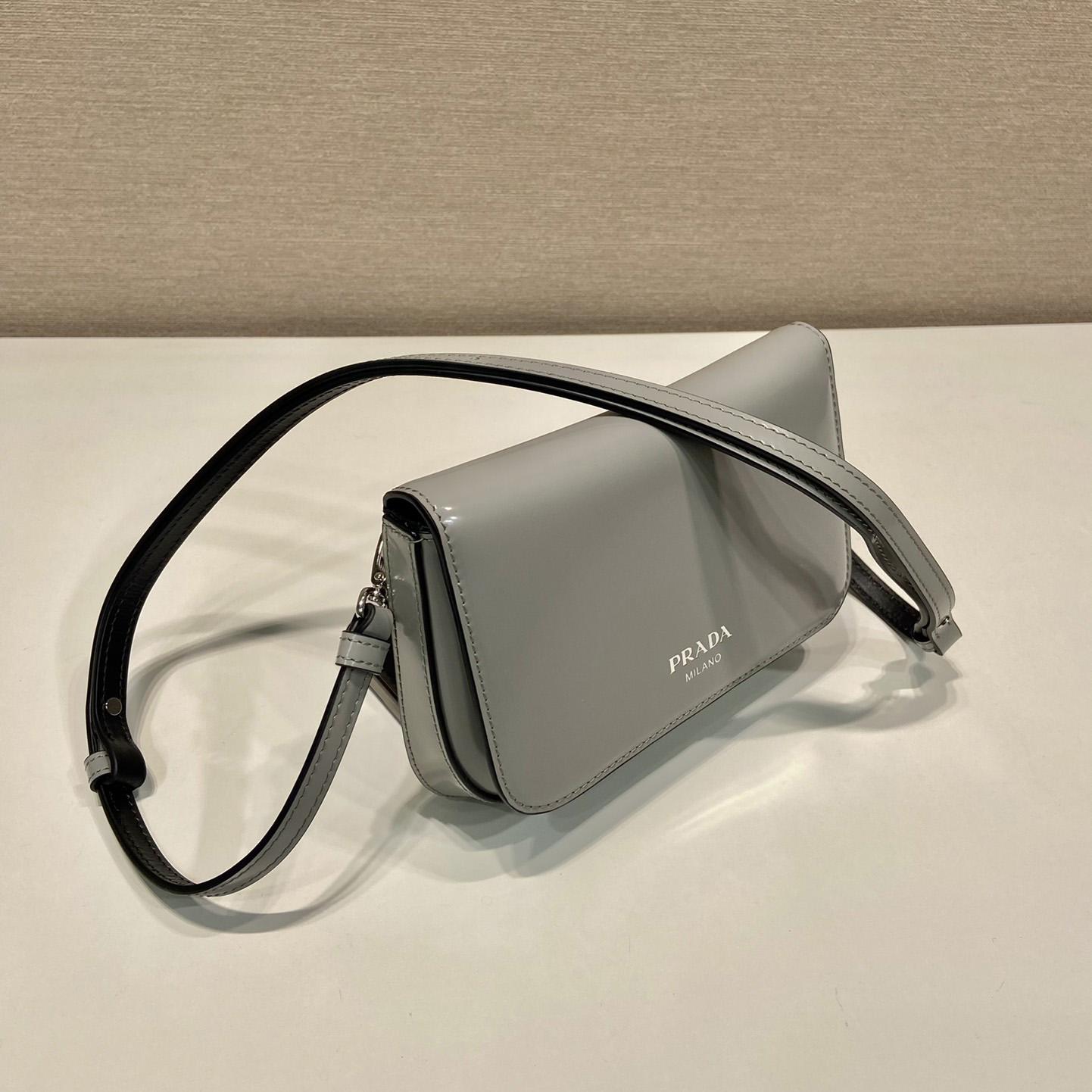 Prada Brushed Leather Mini-bag With Shoulder Strap - PerfectKickZ