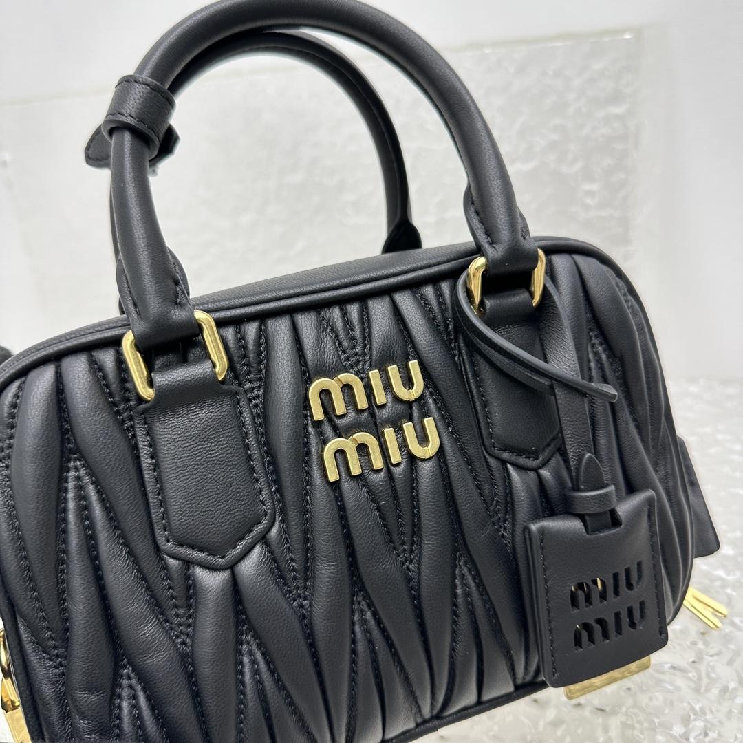 Miu Miu Matelassé Nappa Leather Top-handle Bag - PerfectKickZ