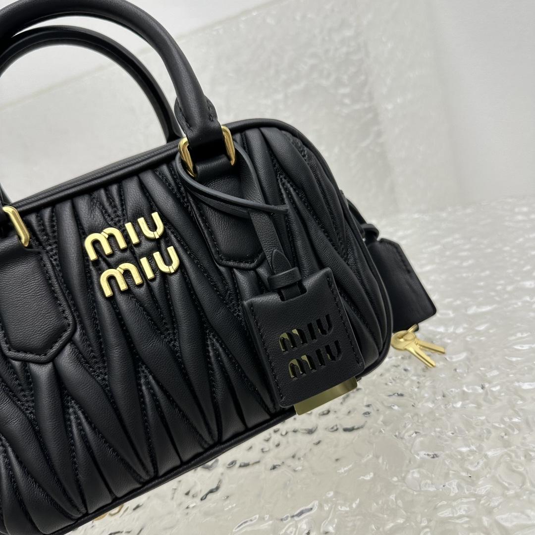 Miu Miu Matelassé Nappa Leather Top-handle Bag - PerfectKickZ