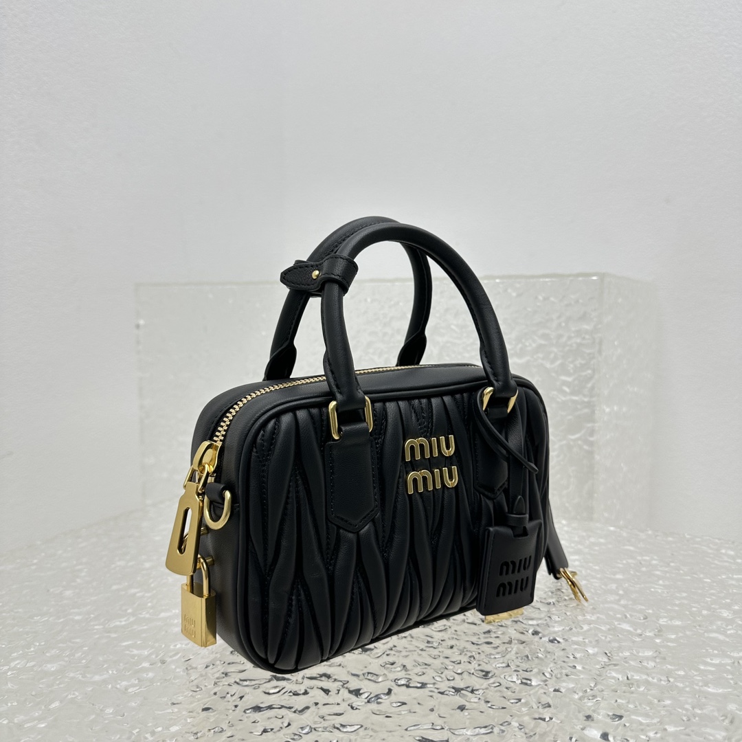 Miu Miu Matelassé Nappa Leather Top-handle Bag - PerfectKickZ