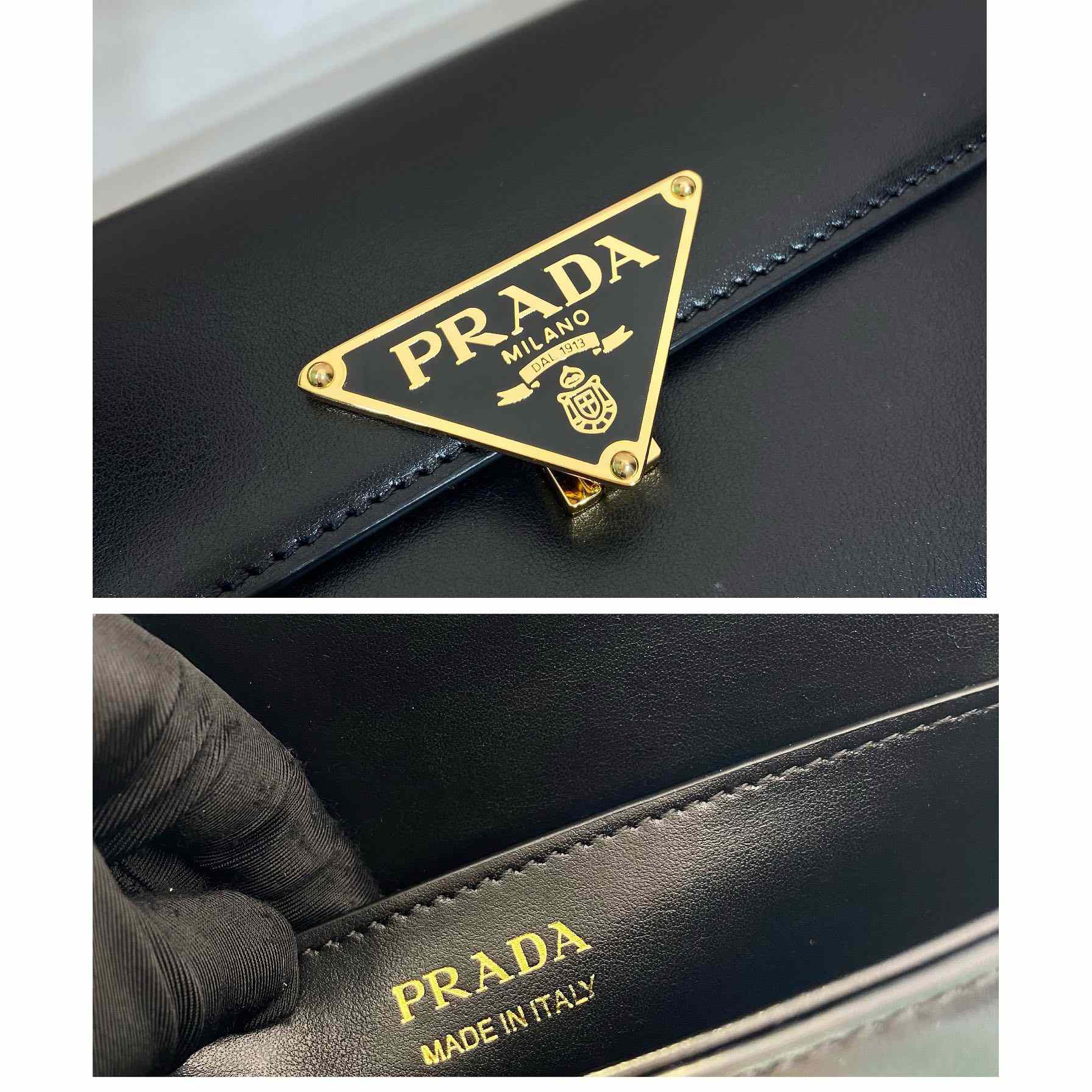 Prada Leather Shoulder Bag - PerfectKickZ