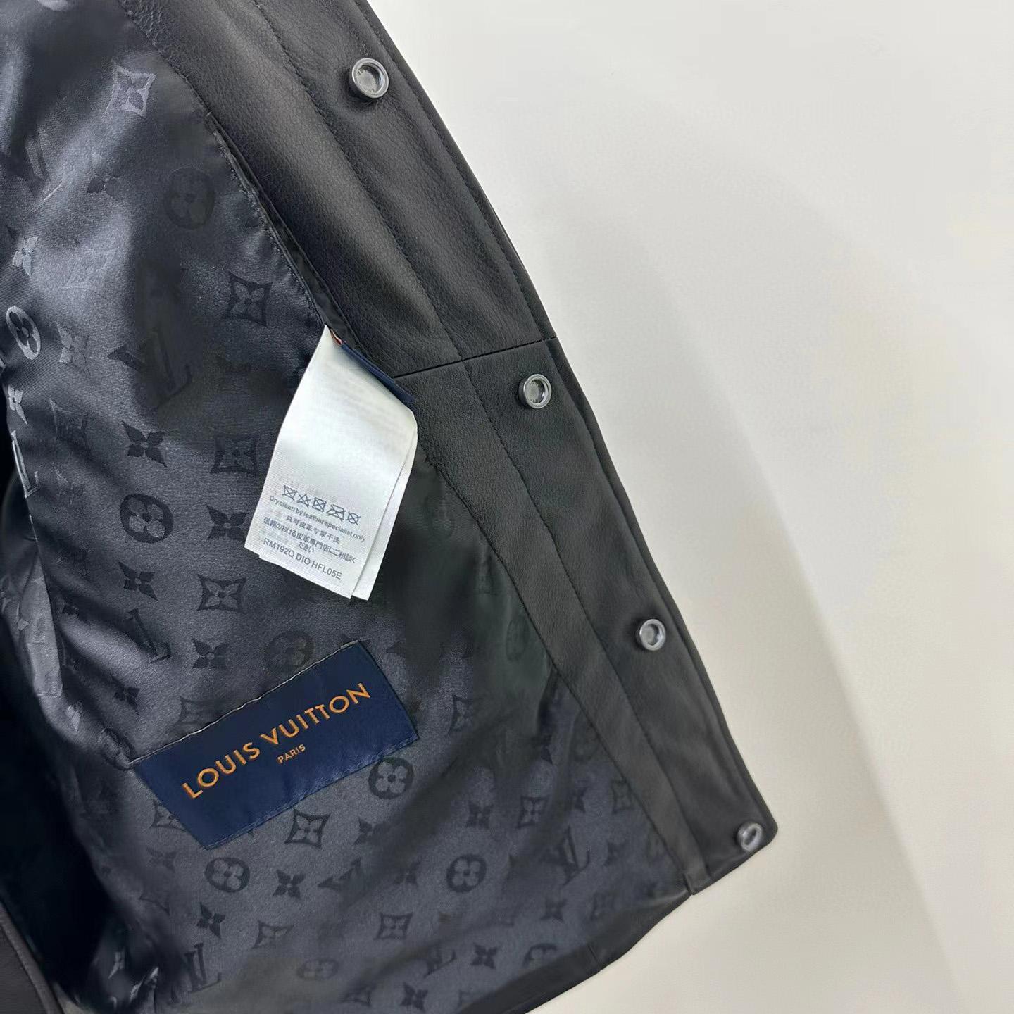 Louis Vuitton Monogram Leather Trucker Jacket   1AAUY8 - PerfectKickZ