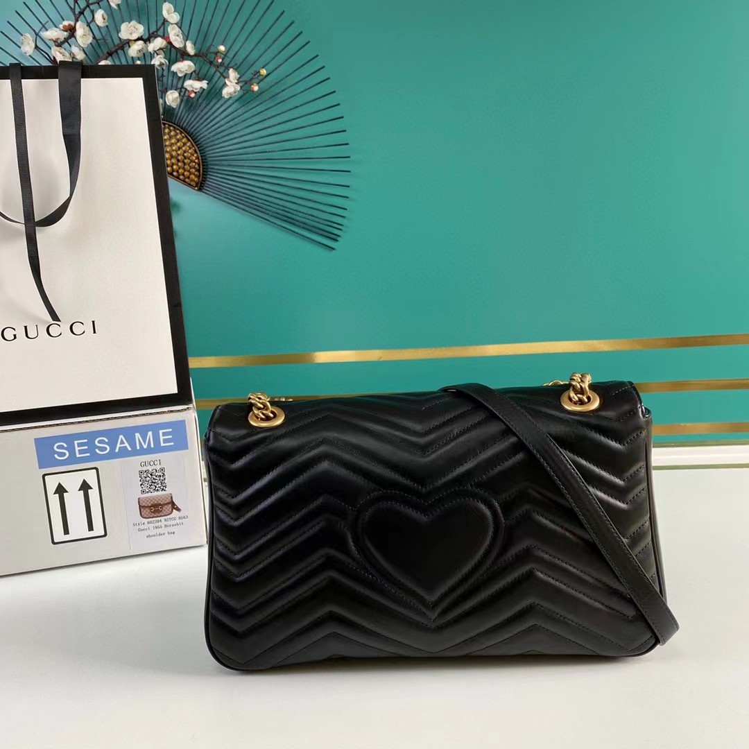 Gucci GG Marmont Medium Shoulder Bag(31-19-7CM)     - PerfectKickZ