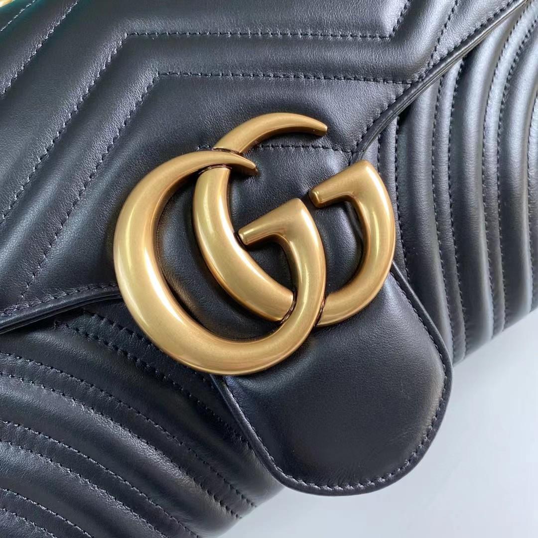 Gucci GG Marmont Medium Shoulder Bag(31-19-7CM)     - PerfectKickZ