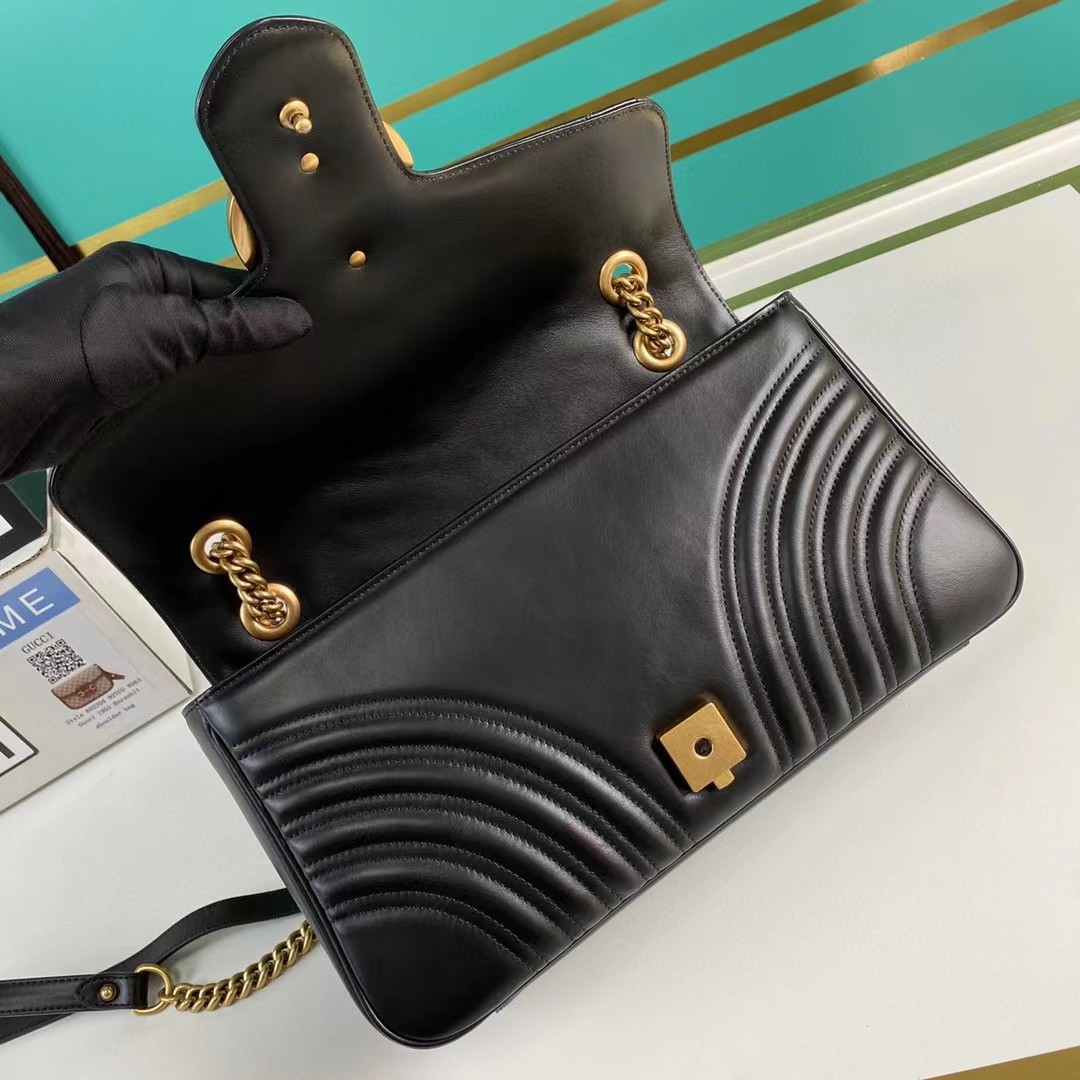 Gucci GG Marmont Medium Shoulder Bag(31-19-7CM)     - PerfectKickZ