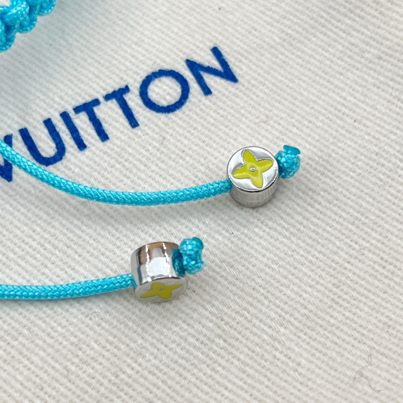 Louis Vuitton Monogram Colors Braided Bracelet   M1088A - PerfectKickZ