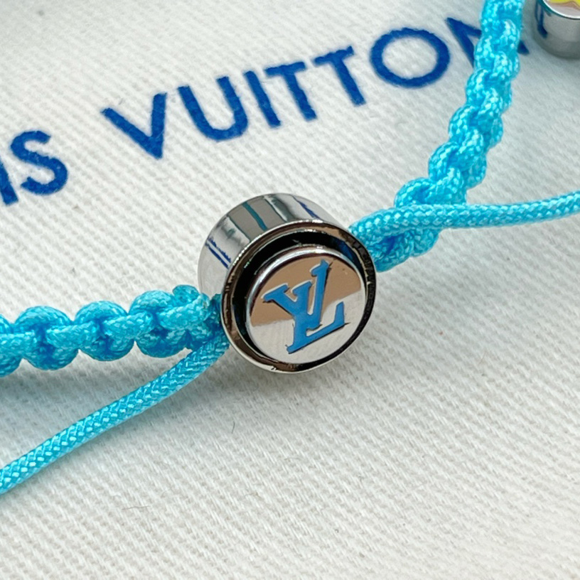 Louis Vuitton Monogram Colors Braided Bracelet   M1088A - PerfectKickZ