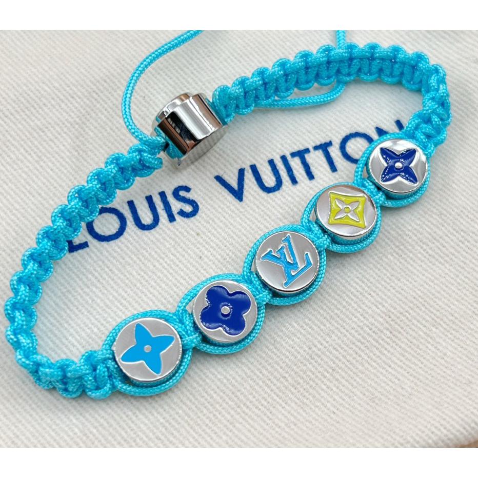 Louis Vuitton Monogram Colors Braided Bracelet   M1088A - PerfectKickZ