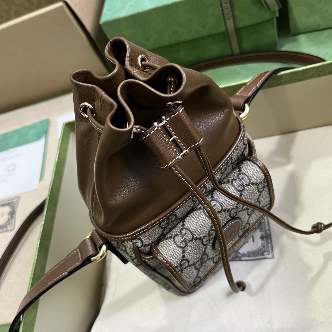 Gucci GG Mini Bucket Bag With Interlocking G - PerfectKickZ