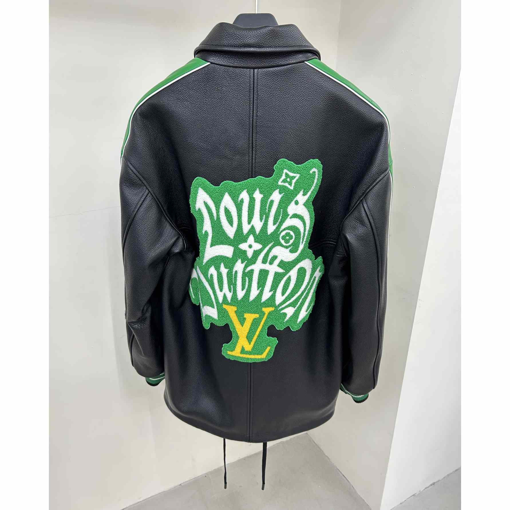 Louis Vuitton Long Leather Coach Jacket   - PerfectKickZ