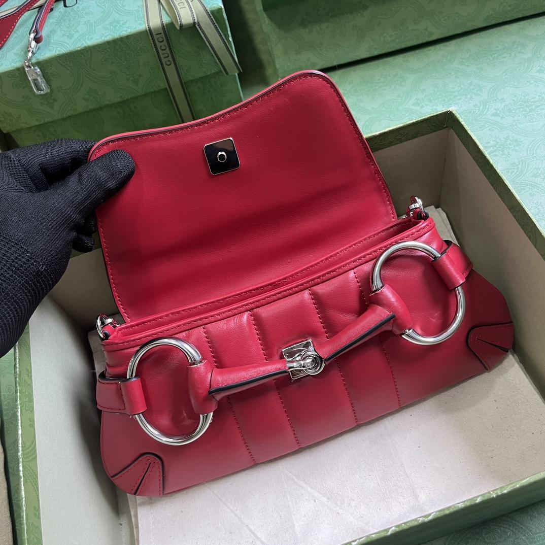 Gucci Horsebit Chain Small Shoulder Bag (27x 11.5x 5cm) - 