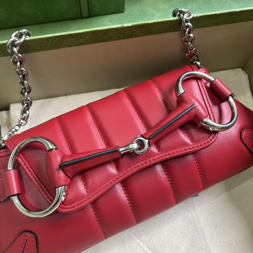 Gucci Horsebit Chain Small Shoulder Bag (27x 11.5x 5cm) - 