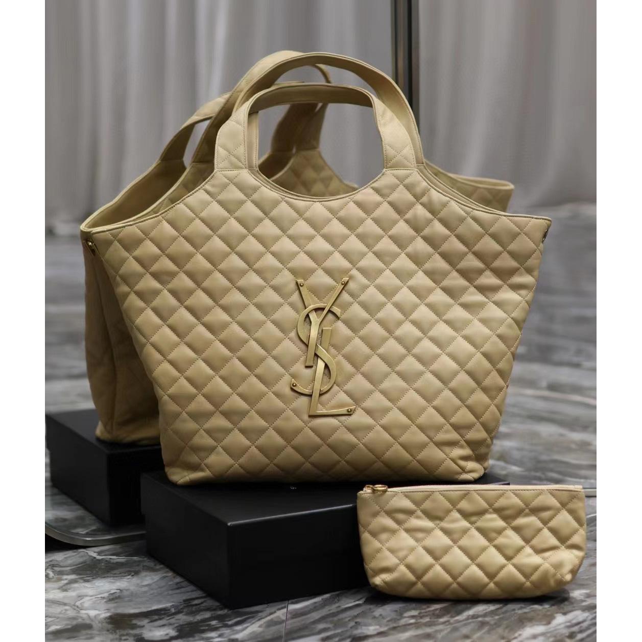 Saint Laurent Icare Extra large Embellished Quilted Leather Tote (58-34-8cm) - PerfectKickZ