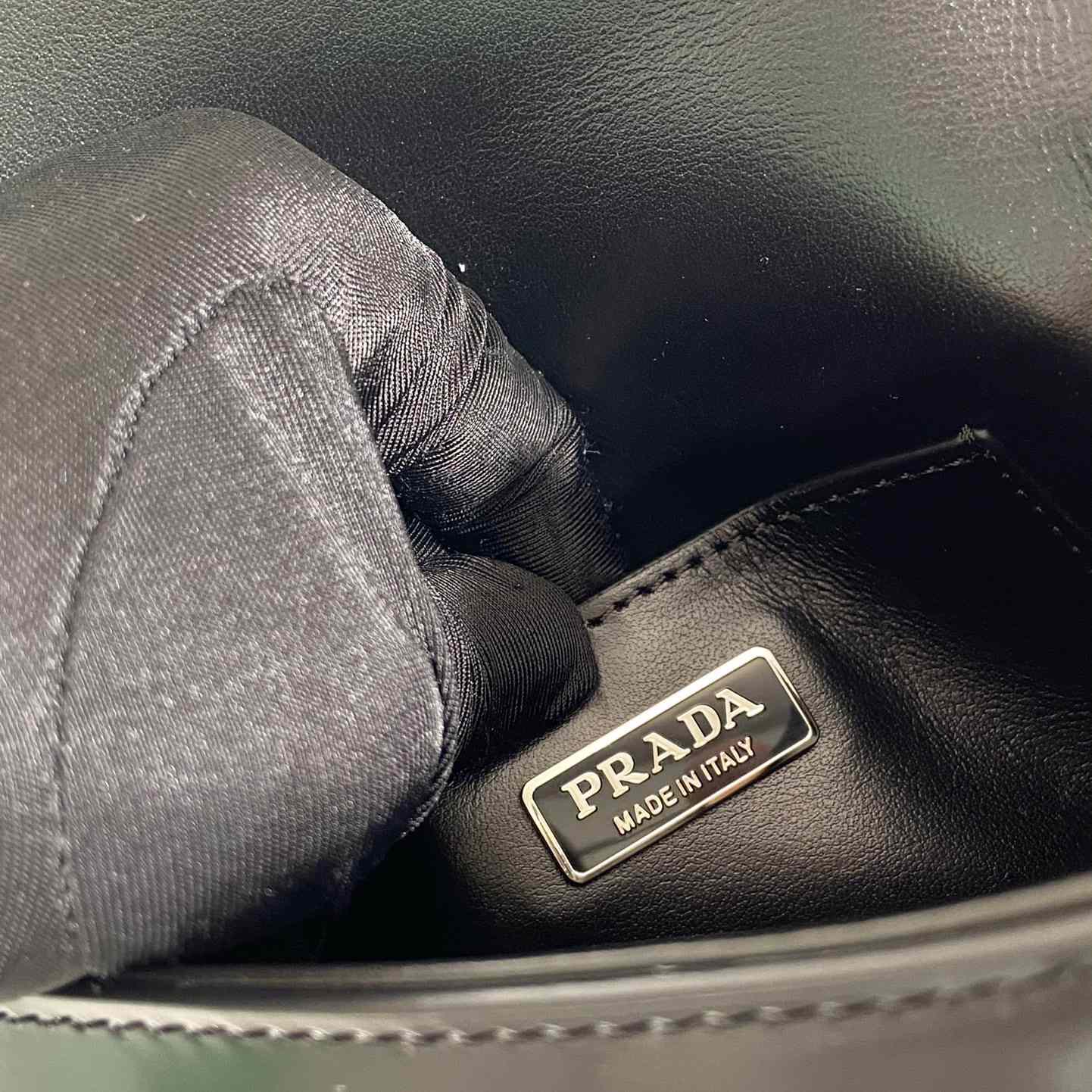 Prada Brushed Leather Mini-bag With Shoulder Strap - 