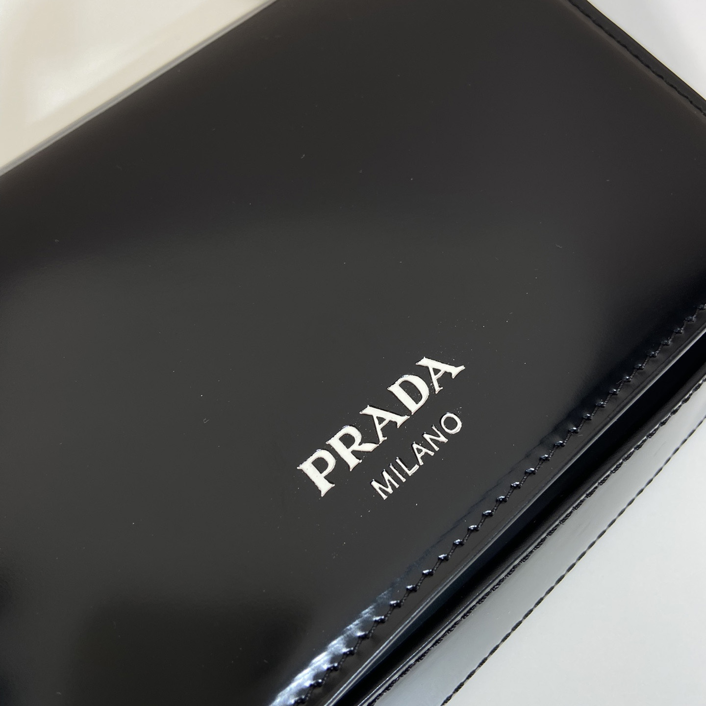 Prada Brushed Leather Mini-bag With Shoulder Strap - 