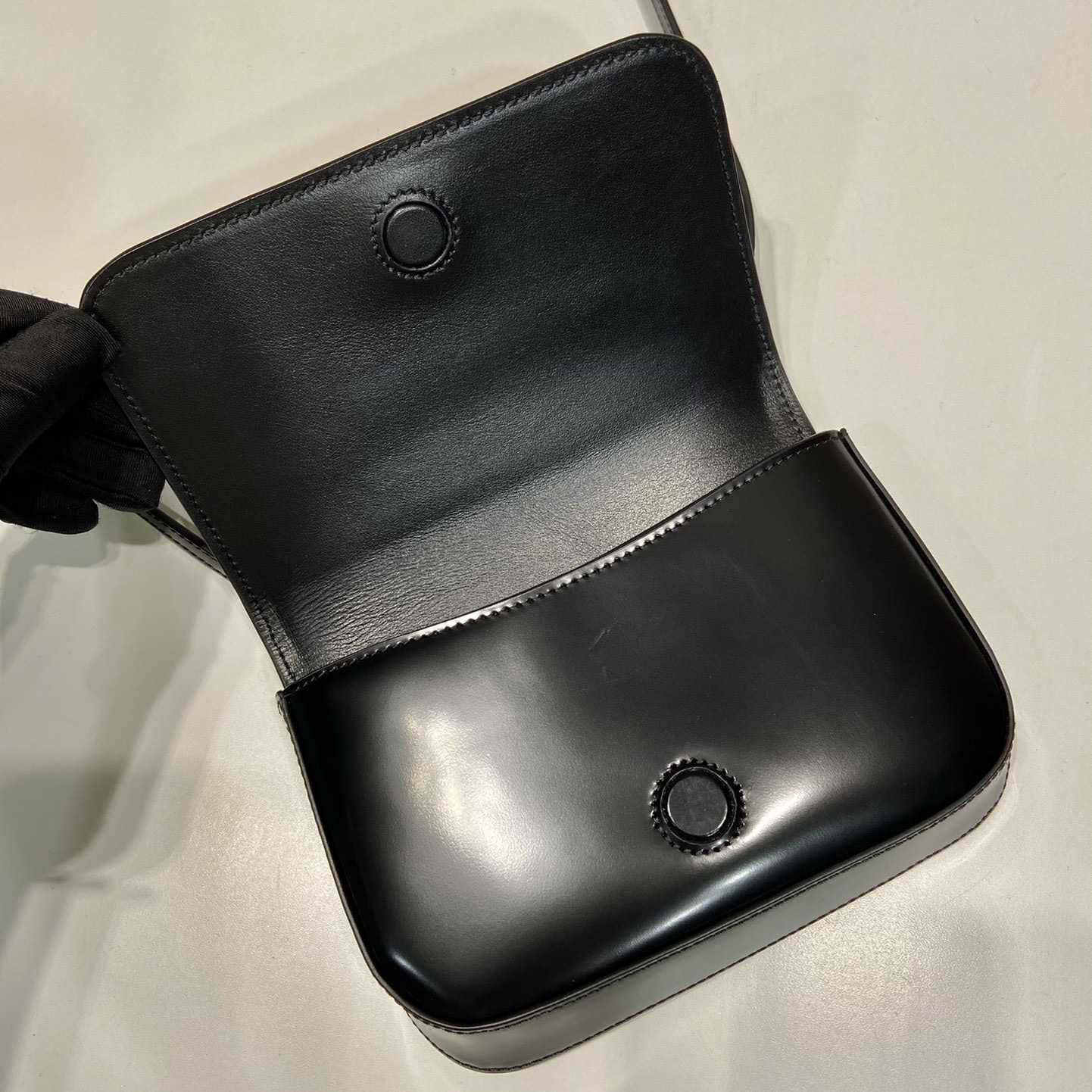 Prada Brushed Leather Mini-bag With Shoulder Strap - 