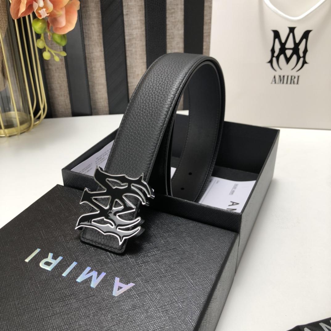 Amiri Ma Leather Belt - PerfectKickZ