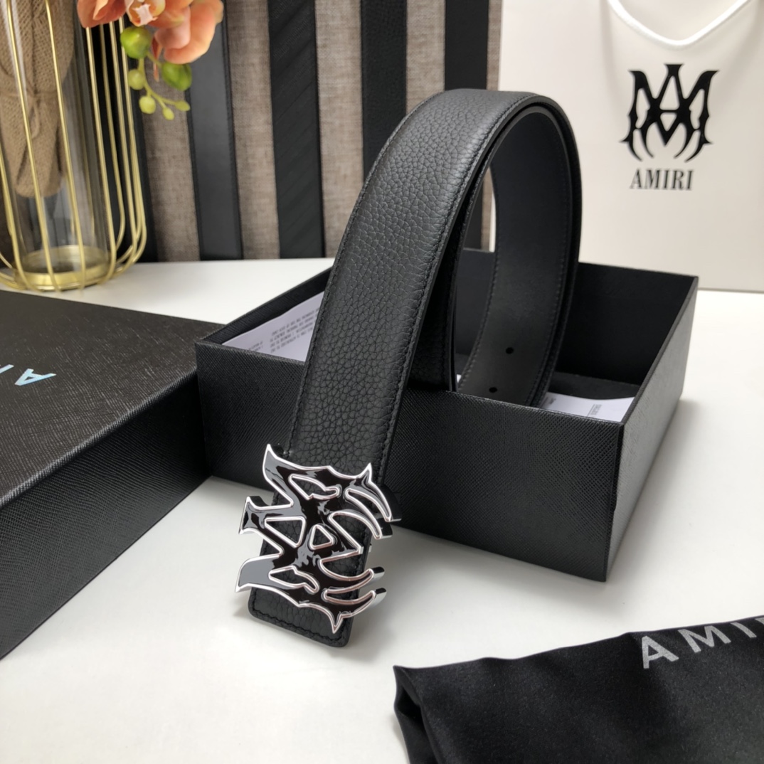Amiri Ma Leather Belt - PerfectKickZ