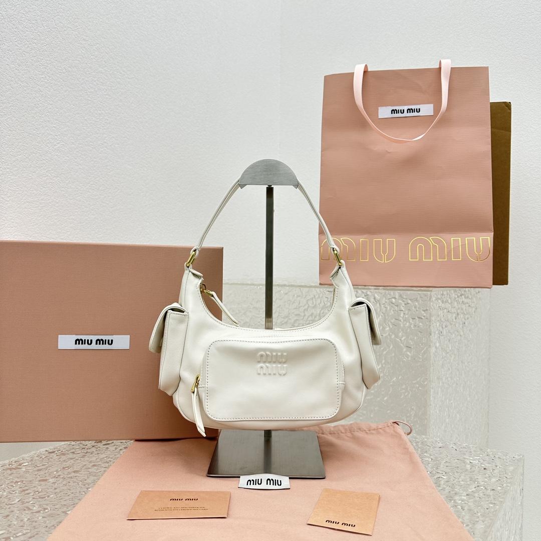 Miu Miu Nappa Leather Pocket Bag - PerfectKickZ