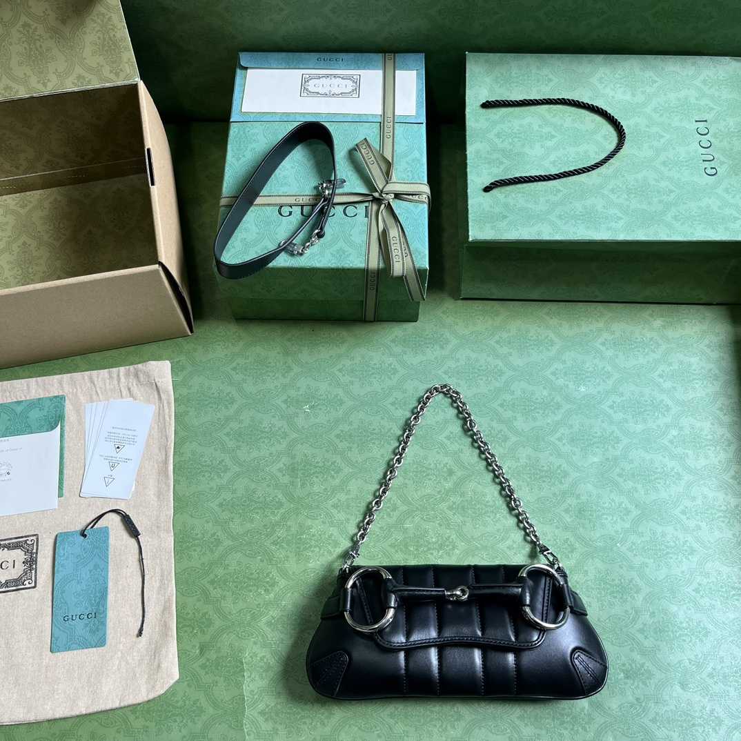 Gucci Horsebit Chain Small Shoulder Bag (27x 11.5x 5cm) - PerfectKickZ