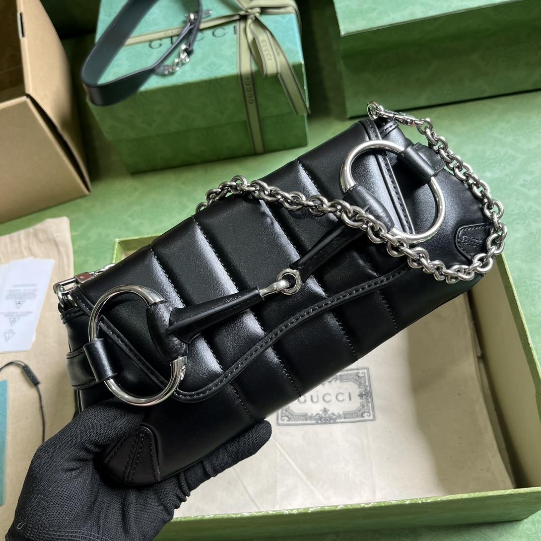 Gucci Horsebit Chain Small Shoulder Bag (27x 11.5x 5cm) - PerfectKickZ